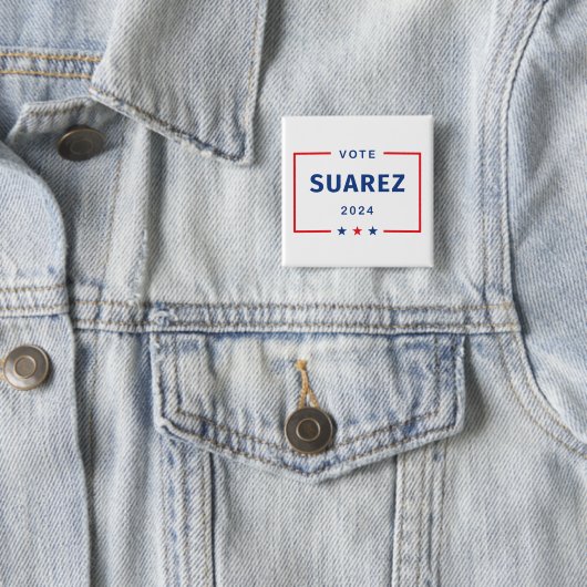 Moderne Abstimmung Francis Suarez 2024 Sternenkart Button (Beispiel)