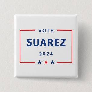 Moderne Abstimmung Francis Suarez 2024 Sternenkart Button