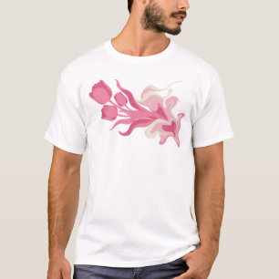 Moderne ABSTRACTE BLUME Individuelle Kreation T-Shirt