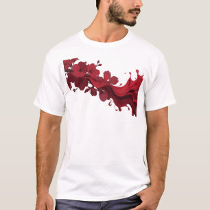 Moderne ABSTRACTE BLUMEN Künstlerischer Ausdruck T-Shirt