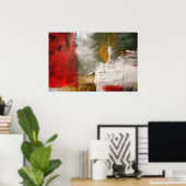 Moderne Abstrakt Art Poster Print (Heimbüro)