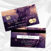 Moderne Abstrakt Art Watercolor Kreditkarte Stil Visitenkarte