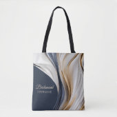 Moderne Abstrakt-blaue Goldmedaille Tasche (Vorderseite)
