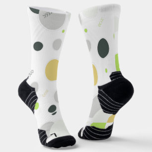 Moderne Abstrakt Dot Pattern Socken weiß, grau, Li