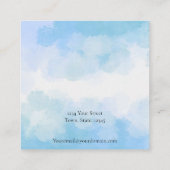 Moderne abstrakt Earring-Display-Karte Quadratische Visitenkarte (Rückseite)