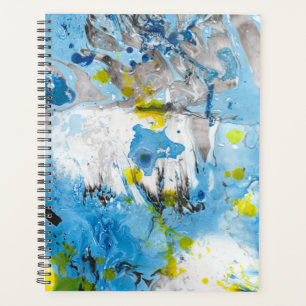 Moderne Abstrakt-gelbe blaue Vorlage Trendy Planer