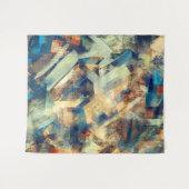 Moderne Abstrakt-gelbe Pinselstriche Kunst Wandteppich (Vorderseite (Horizontal))