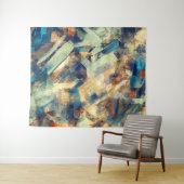 Moderne Abstrakt-gelbe Pinselstriche Kunst Wandteppich (Beispiel (Horizontal))