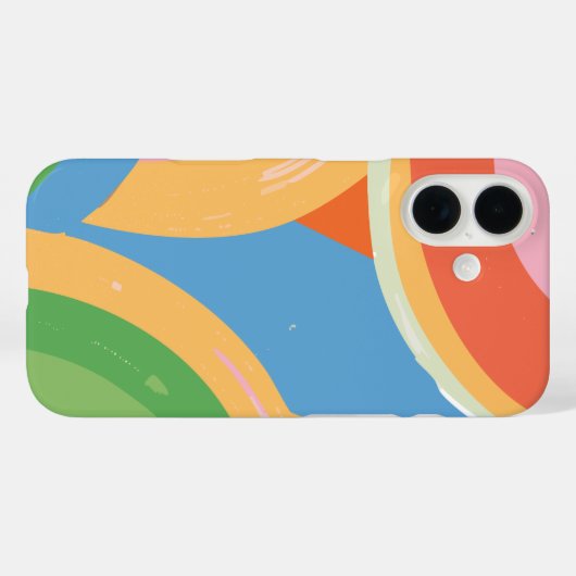 Moderne Abstrakt Geometrie Case-Mate iPhone Hülle (Rückseite (Horizontal))