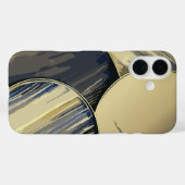 Moderne Abstrakt Geometrie Case-Mate iPhone Hülle (Rückseite (Horizontal))