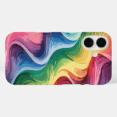 Moderne Abstrakt Geometrie Case-Mate iPhone Hülle (Rückseite (Horizontal))