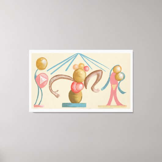 Moderne Abstrakt Geometrie Leinwanddruck (Vorderseite)