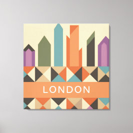 Moderne Abstrakt geometrische Formen von LONDON Leinwanddruck