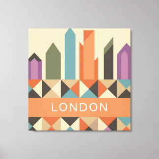 Moderne Abstrakt geometrische Formen von LONDON Leinwanddruck