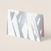 Moderne Abstrakt geometrische Geburt Folienkarte (Vorderseite)