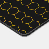 Moderne Abstrakt Geometrische Honigwabenrübe Elega Schreibtischunterlage (Ecke)