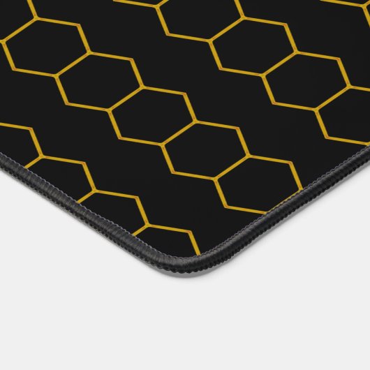 Moderne Abstrakt Geometrische Honigwabenrübe Elega Schreibtischunterlage (Ecke)