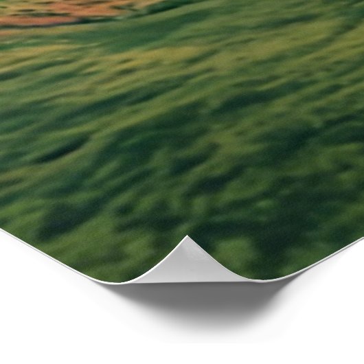 Moderne Abstrakt geometrische Landschaft Kunst und Poster (Ecke)