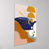 Moderne Abstrakt geometrische Landschaft Sonne & M Foliendrucke (Ablage )