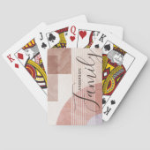 Moderne Abstrakt geometrische Marmorfamilie Spielkarten (Rückseite)