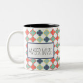 Moderne Abstrakt geometrische Muster Tasse (Links)