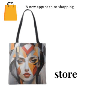 Moderne Abstrakt geometrische Pinseltasche Tasche