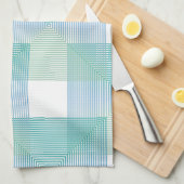 Moderne Abstrakt Geometrische Quadrate Musterküche Geschirrtuch (Viertel Falte)