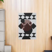 Moderne Abstrakt geometrische Rug