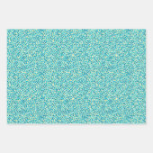 Moderne Abstrakt geometrische Wasserfarbe Türkis Geschenkpapier Set (Vorderseite 3)