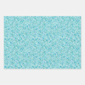 Moderne Abstrakt geometrische Wasserfarbe Türkis Geschenkpapier Set (Vorderseite 2)