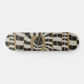 Moderne, Abstrakt gestreifte Bandschlange Skateboard (Horizontal)