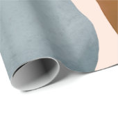 Moderne, Abstrakt gestrichene Formen Weihnachtsfei Geschenkpapier (Rolleneckpunkt)