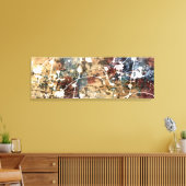 Moderne Abstrakt in Blau, Burgund und Natur Leinwanddruck (Insitu (Wohnzimmer))