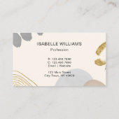 Moderne Abstrakt neutrale Visitenkarte (Rückseite)