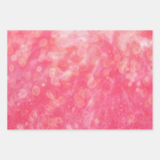 Moderne Abstrakt rosa Farbe Geschenkpapier Set (Vorderseite 3)