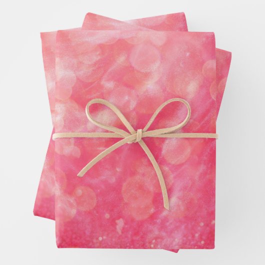 Moderne Abstrakt rosa Farbe Geschenkpapier Set (Beispiel)