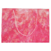 Moderne Abstrakt rosa Farbe Große Geschenktüte (Rückseite)