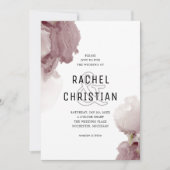 Moderne abstrakt-rosa-geode-Hochzeit Einladung (Vorderseite)