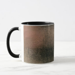 Moderne Abstrakt Rosa Schwarz Gold Grunge Tasse