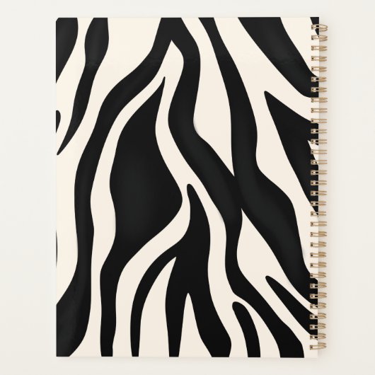 Moderne Abstrakt Wochen und Monate Planer (Rückseite)