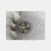 Moderne abstrakte 3D-Form Fraktal-Kunst Fleecedecke (Vorderseite (Horizontal))