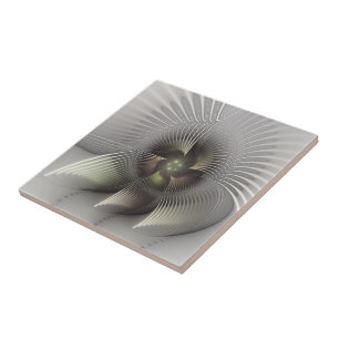 Moderne abstrakte 3D-Form Fraktal-Kunst Fliese