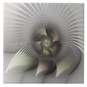 Moderne abstrakte 3D-Form Fraktal-Kunst Fliese