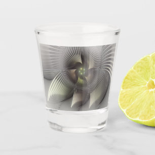 Moderne abstrakte 3D-Form Fraktal-Kunst Schnapsglas