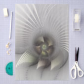 Moderne abstrakte 3D-Form Fraktal-Kunst Seidenpapier (Handwerk)
