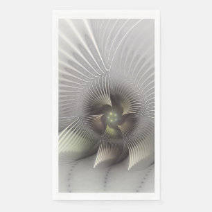 Moderne abstrakte 3D-Form Fraktal-Kunst Serviette