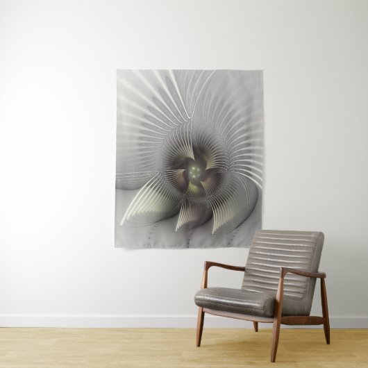 Moderne abstrakte 3D-Form Fraktal-Kunst Wandteppich (Beispiel)