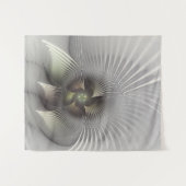 Moderne abstrakte 3D-Form Fraktal-Kunst Wandteppich (Vorderseite (Horizontal))