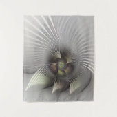 Moderne abstrakte 3D-Form Fraktal-Kunst Wandteppich (Vorderseite)