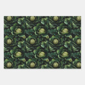 Moderne Abstrakte 3D-Formen, floral Geschenkpapier Set (Vorderseite 3)